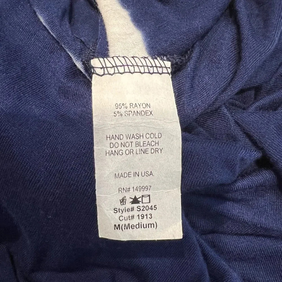 Mikey & Joey Navy Blue Sleeveless TieDye Maxi Dress Size‎ Medium NWT - Picture 5 of 7